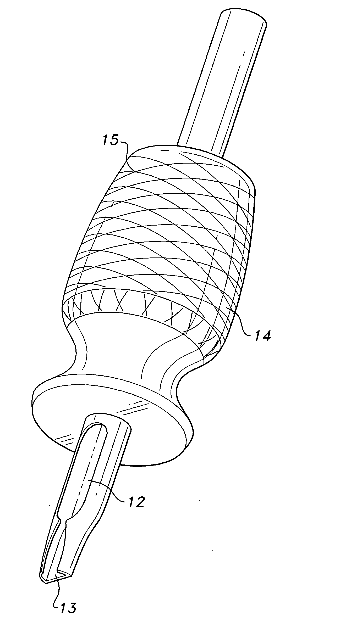 Biodegradable, disposable tattoo tube