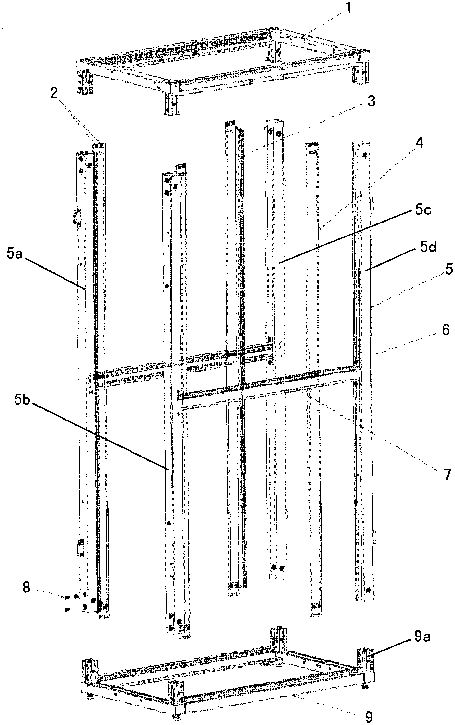 Detachable assembled cabinet