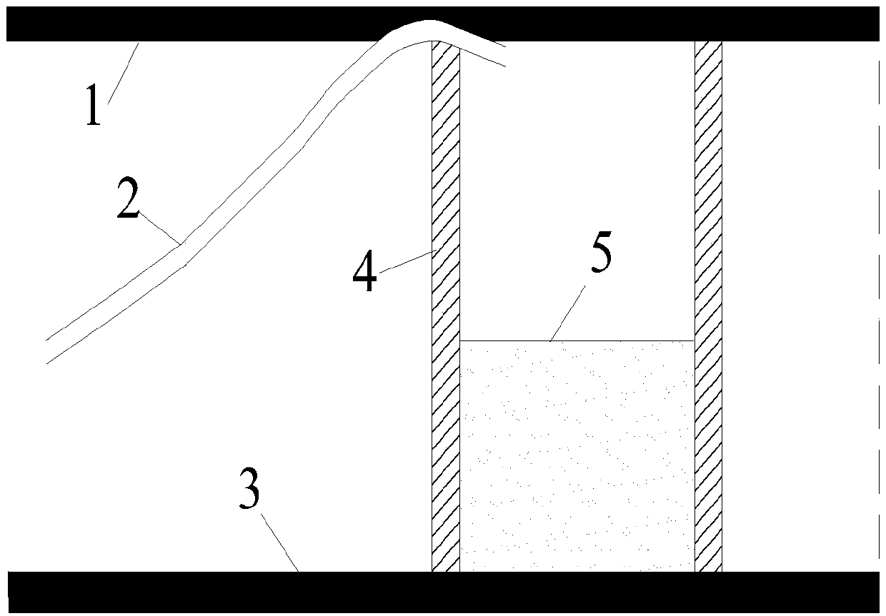 Elastic cured foam material for underground goaf and application thereof