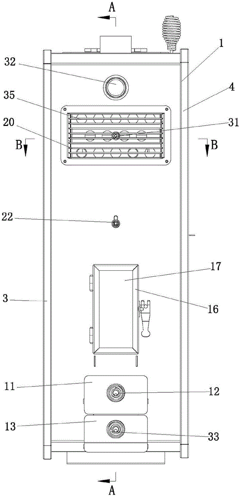 Fuel feeding method for high-thermal-efficiency wood-granule burning fireplace