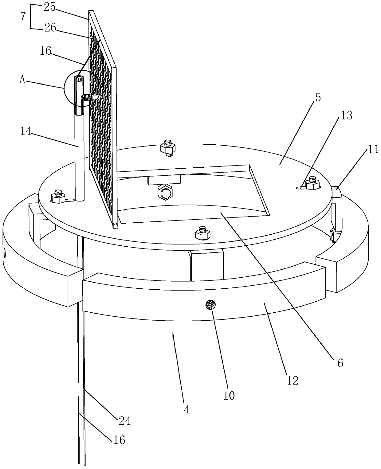 Artificial dig-hole pile system