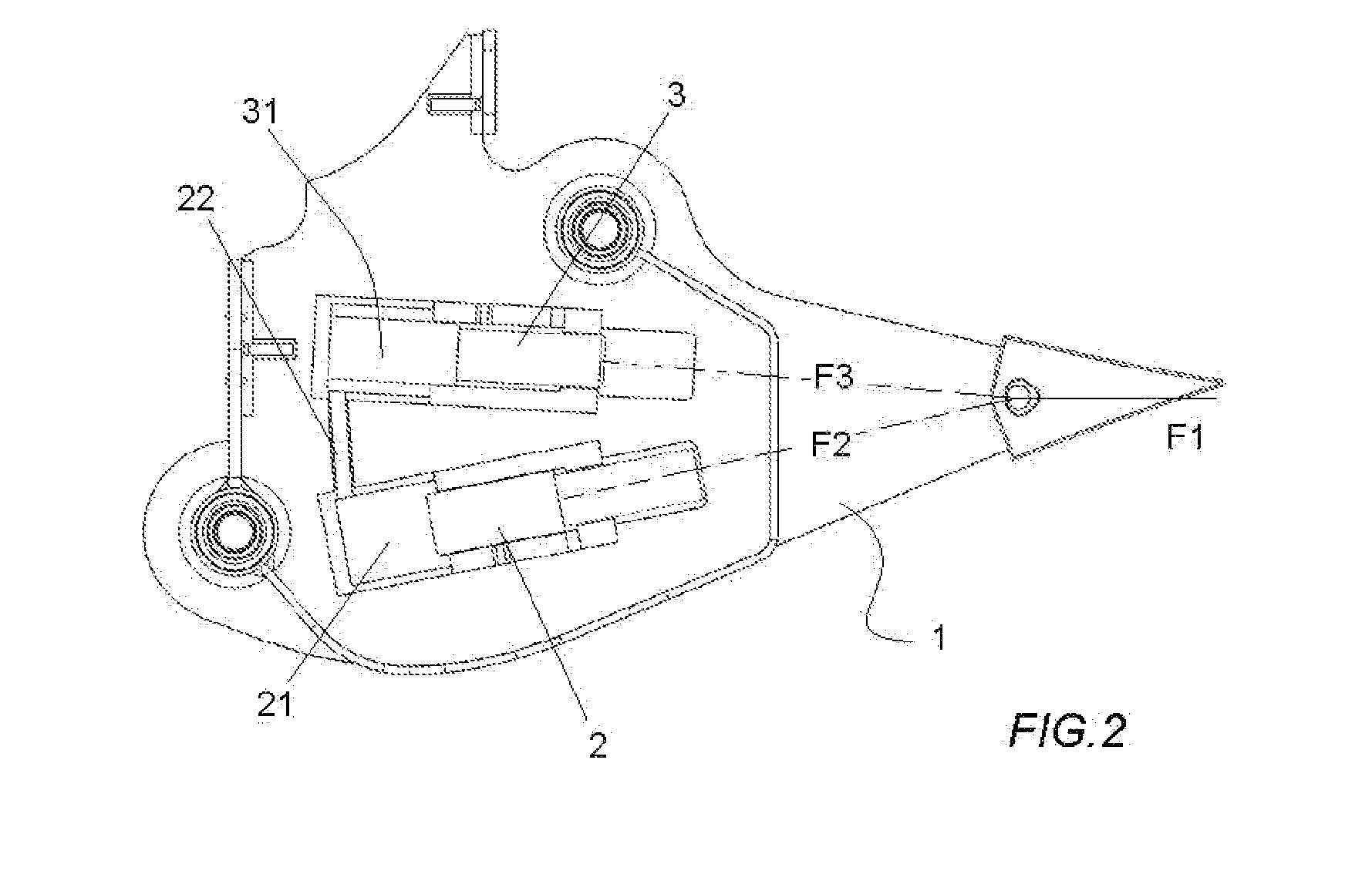 Hydraulic hammer device for excavators