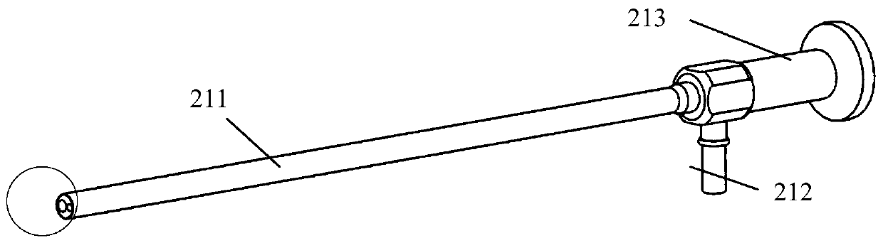 Laparoscope external mirror device capable of scanning inside of abdominal cavity