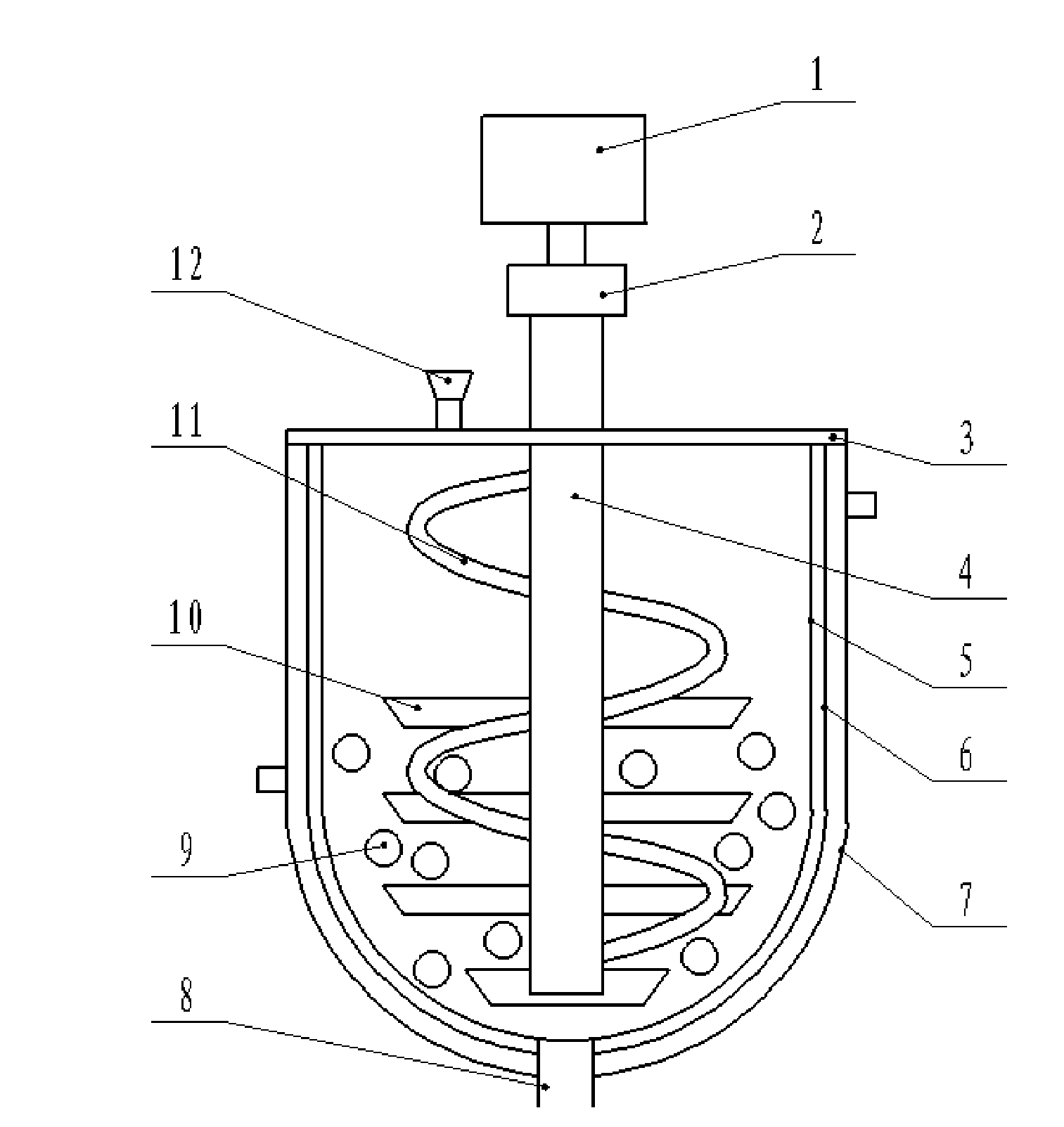 Vertical modified stir ball-milling reactor for reinforcing polysaccharide polymers