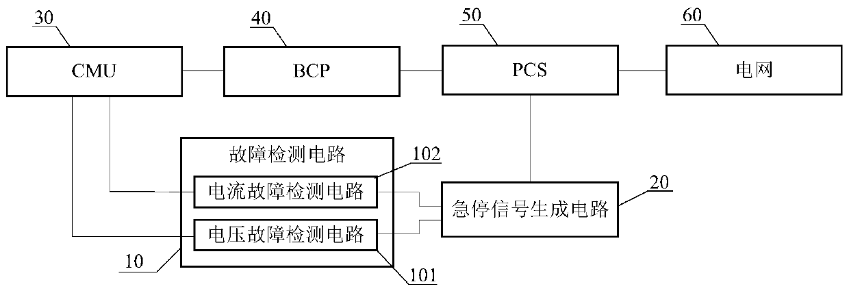 Linkage protection circuit of battery energy storage system and battery energy storage system