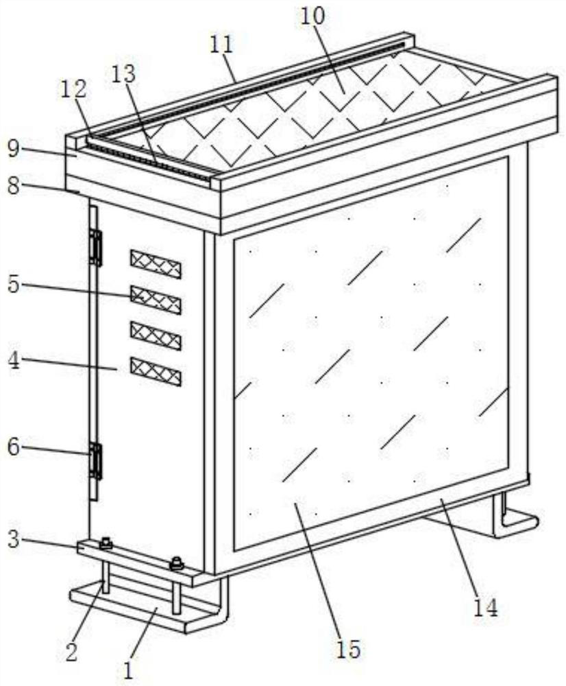 Beautifying box mounting structure with anti-falling structure