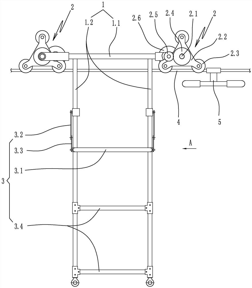 Walking type ground wire outgoing equipment for high-voltage line