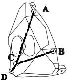 Robot space attitude calculation method based on structured light array remote recognition