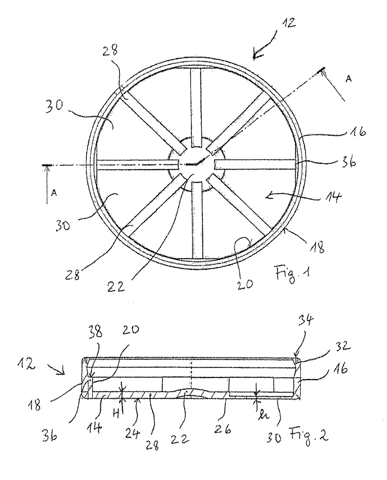 Canister for containing an active material