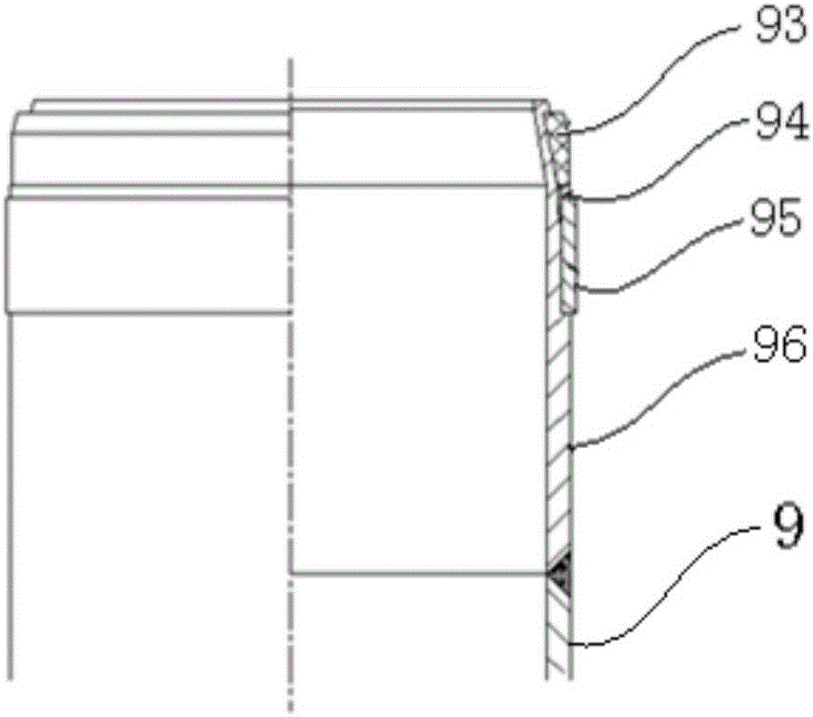 A kind of sealing anchoring member for casing subsidy and its installation device