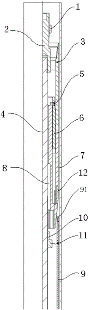 A kind of sealing anchoring member for casing subsidy and its installation device