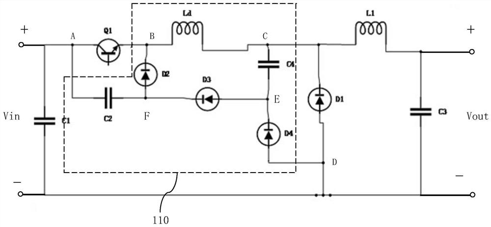 Buck conversion circuit and lossless absorption circuit thereof