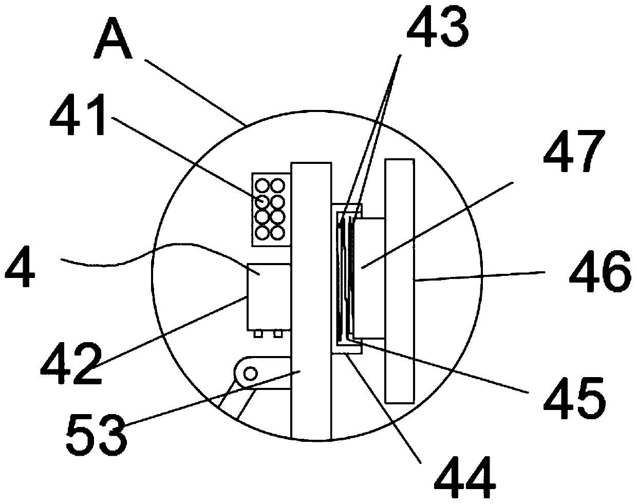 Vehicle slipping preventing device for parking lot