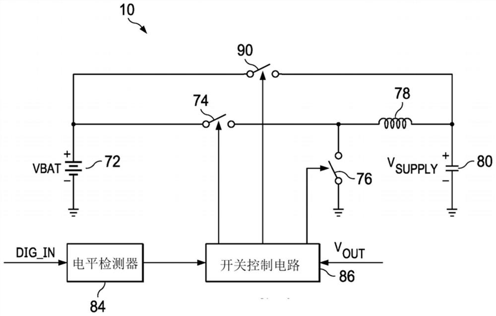 On-chip inductor with audio headphone amplifier