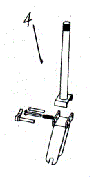 Portable four-link folding up- and down-pedaling bicycle