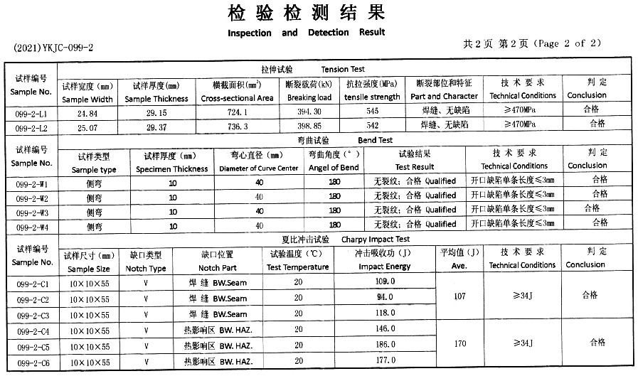 Single-wire submerged arc welding process for steel plate with thickness of 30-50mm