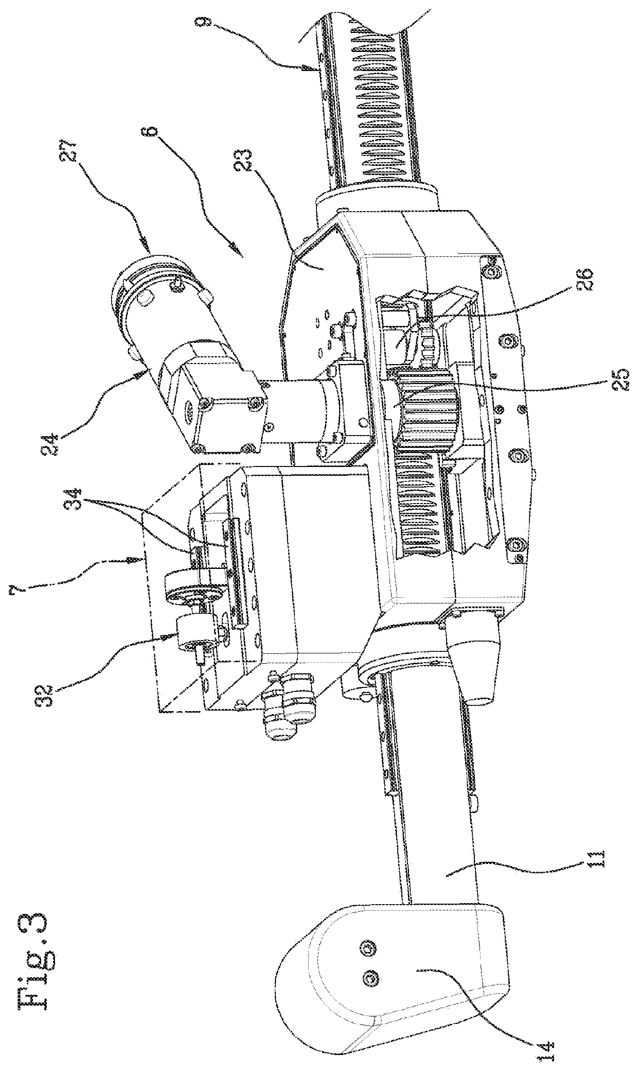 Positioning apparatus of a patient's limb