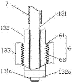 Agricultural irrigation device with height conveniently adjusted