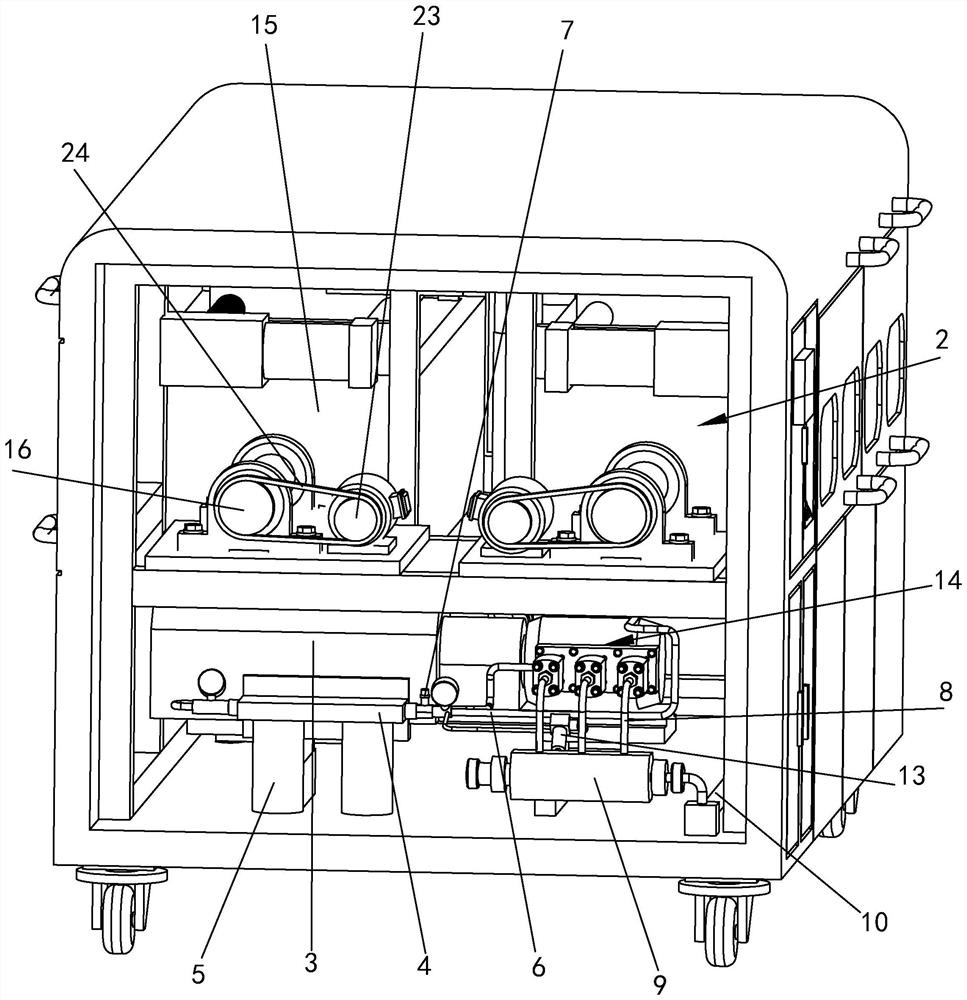 Dynamic pressure stabilizing nickel net cleaning machine