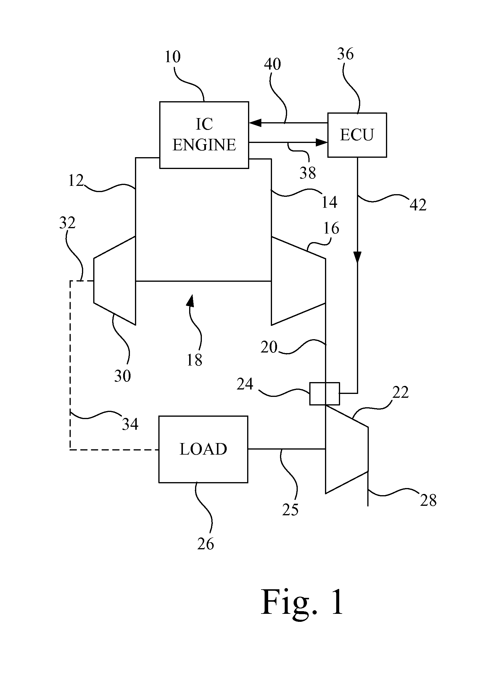 Internal combustion engine system having a power turbine with a broad efficiency range