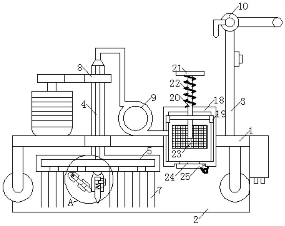 Suction cup type rail cleaning device