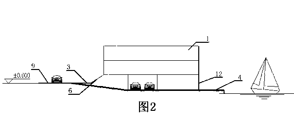 Small-face-width large-depth and large-courtyard land-saving residential building