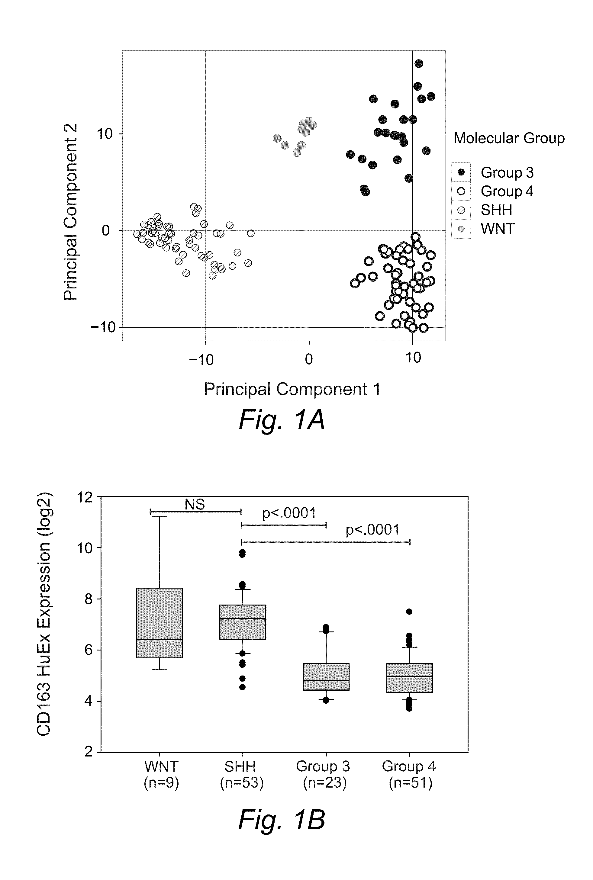 Gene signatures to identify molecular subgroups in medulloblastoma tumors