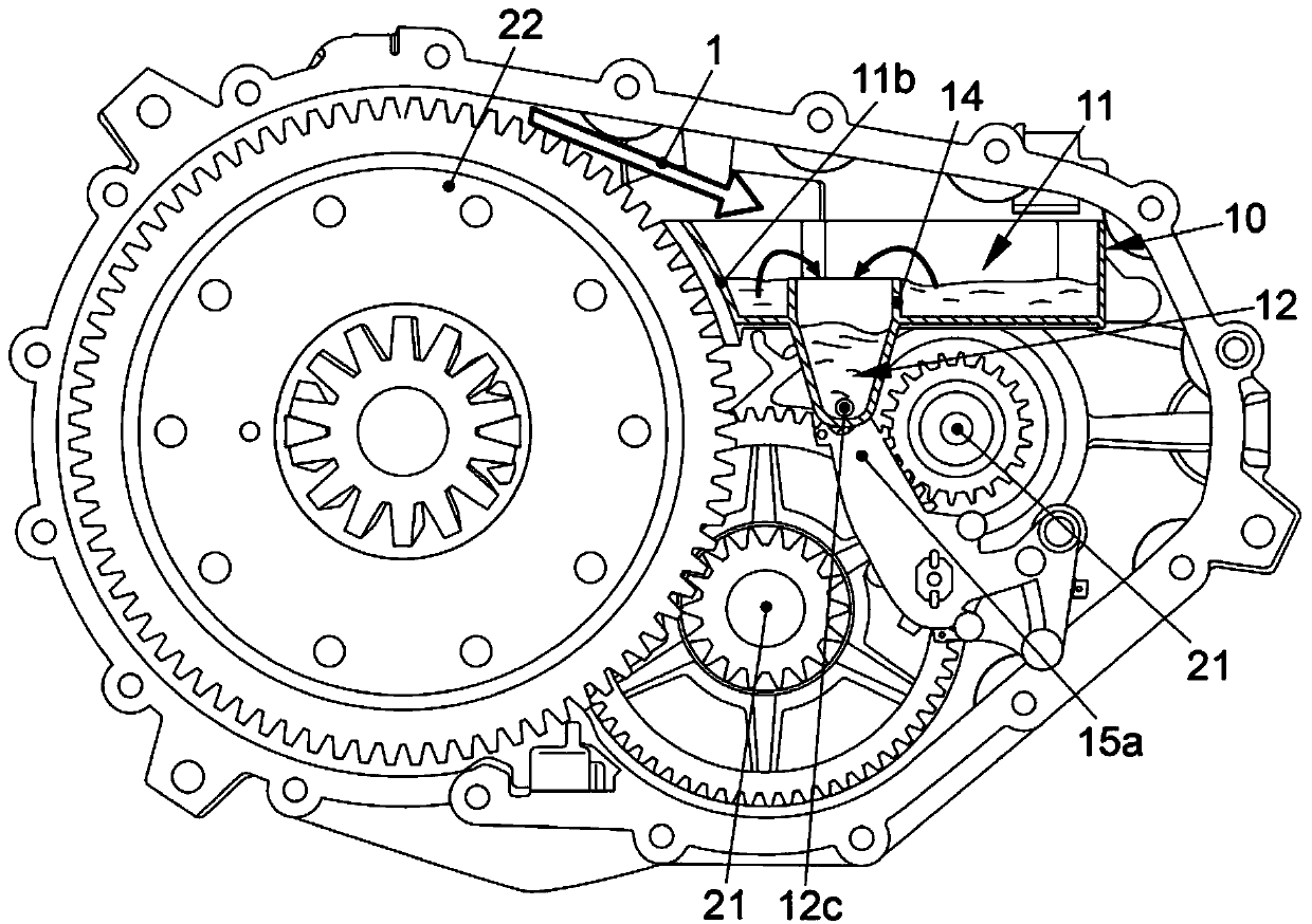 System with lubricating oil circuit and cooling oil circuit