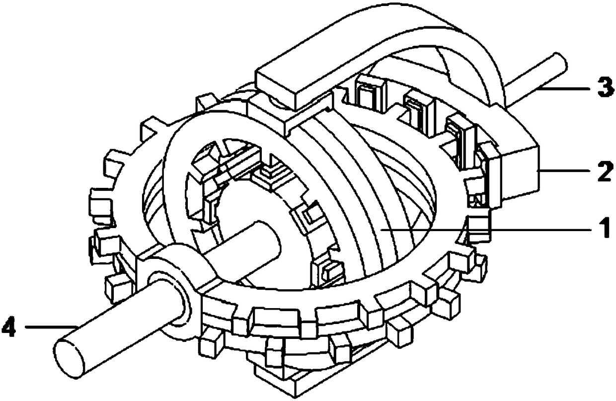 Non-spherical orthogonal structure two-degree-of-freedom hybrid stepping motor and its method