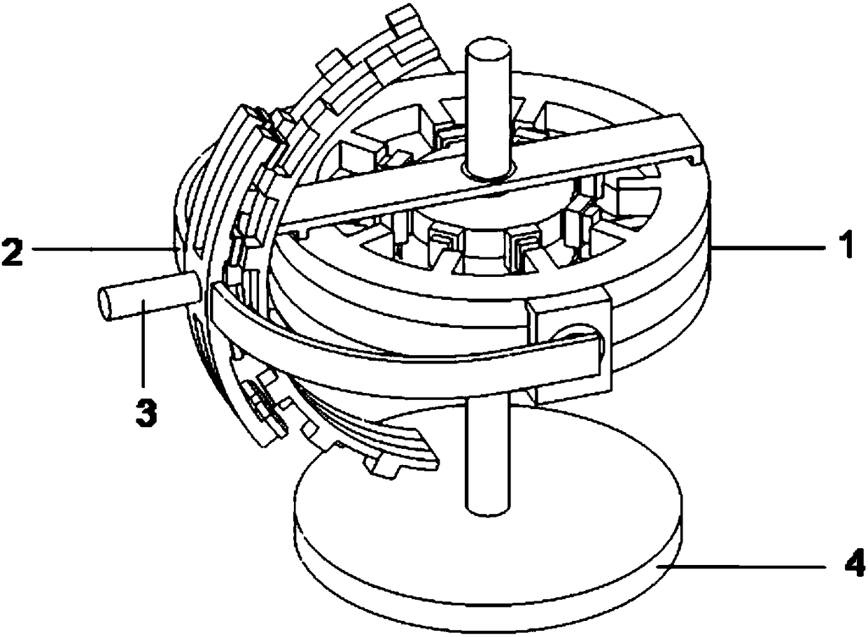 Non-spherical orthogonal structure two-degree-of-freedom hybrid stepping motor and its method