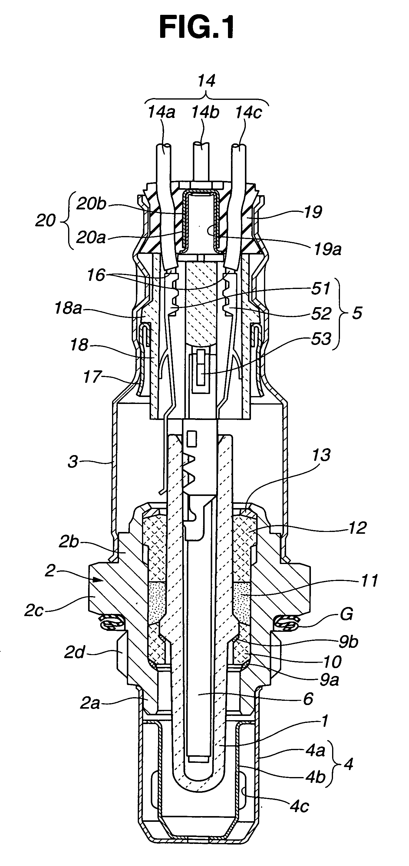 Crimp contact and gas sensor