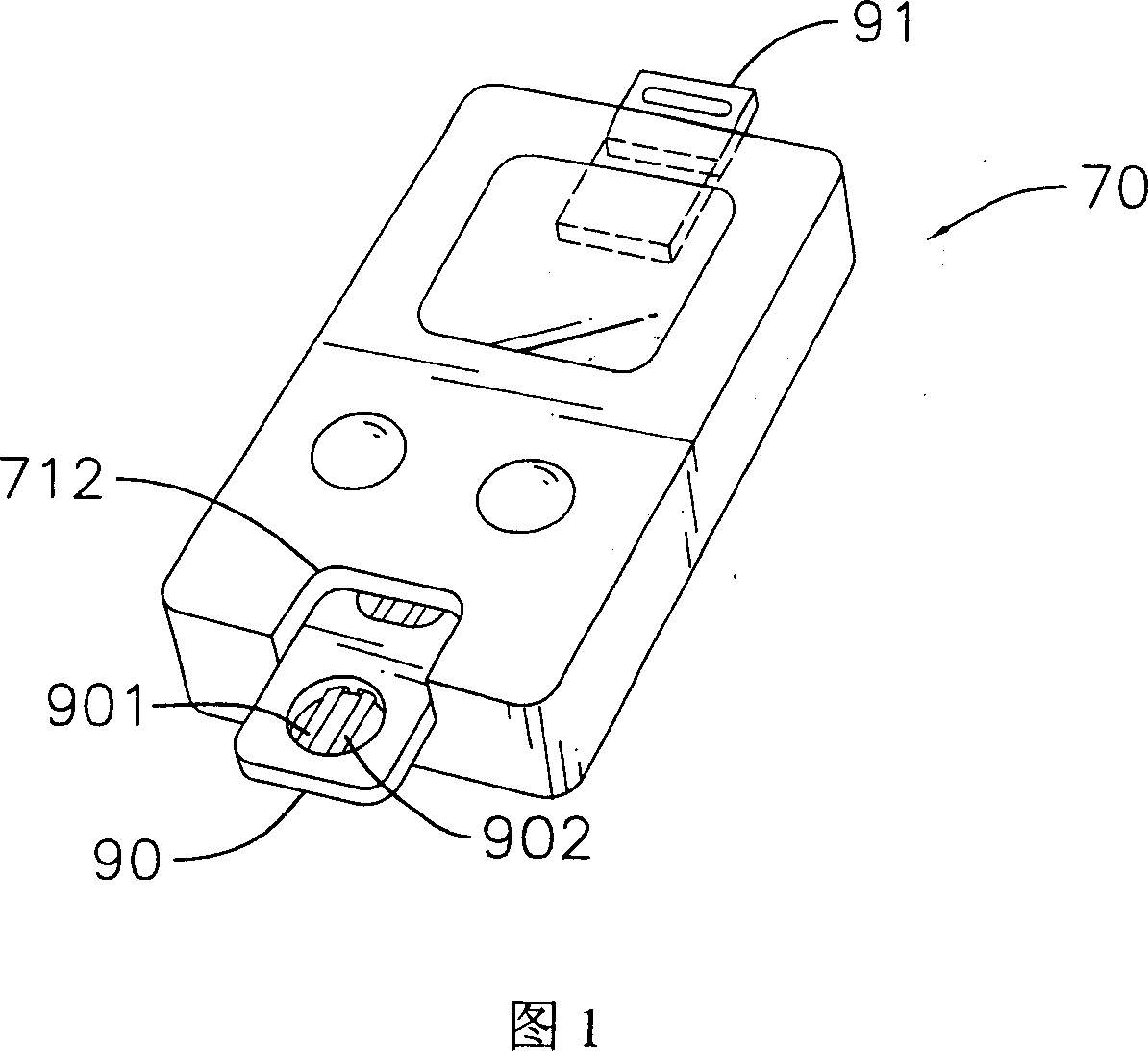 Test strip for blood substances measuring apparatus