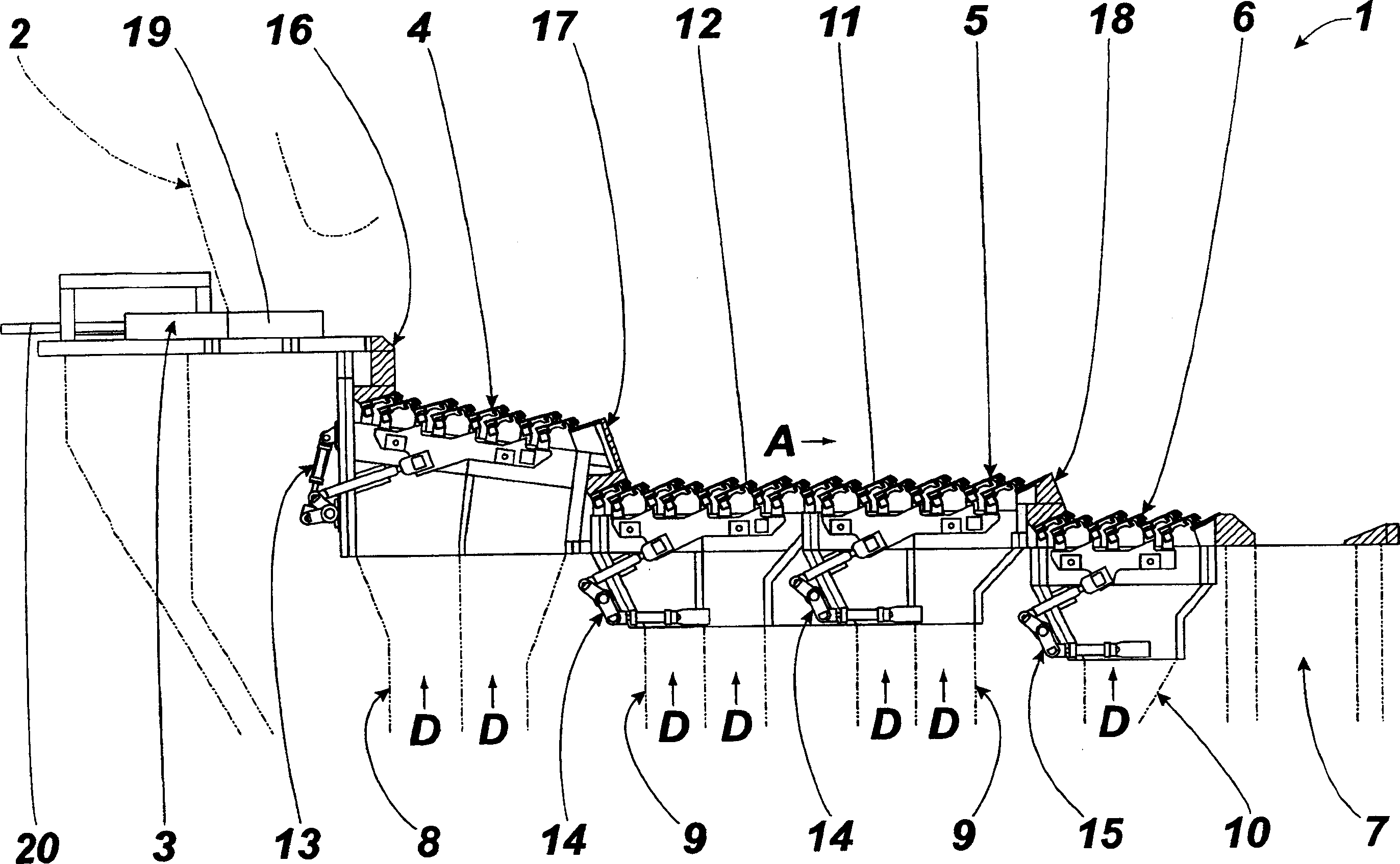 Step motor-driven grate burniag device of garbage furnace