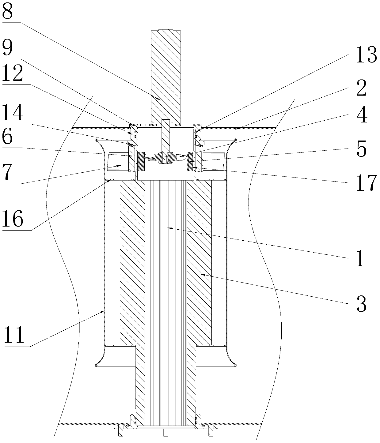 Radiator applied to gas-insulated switchgear