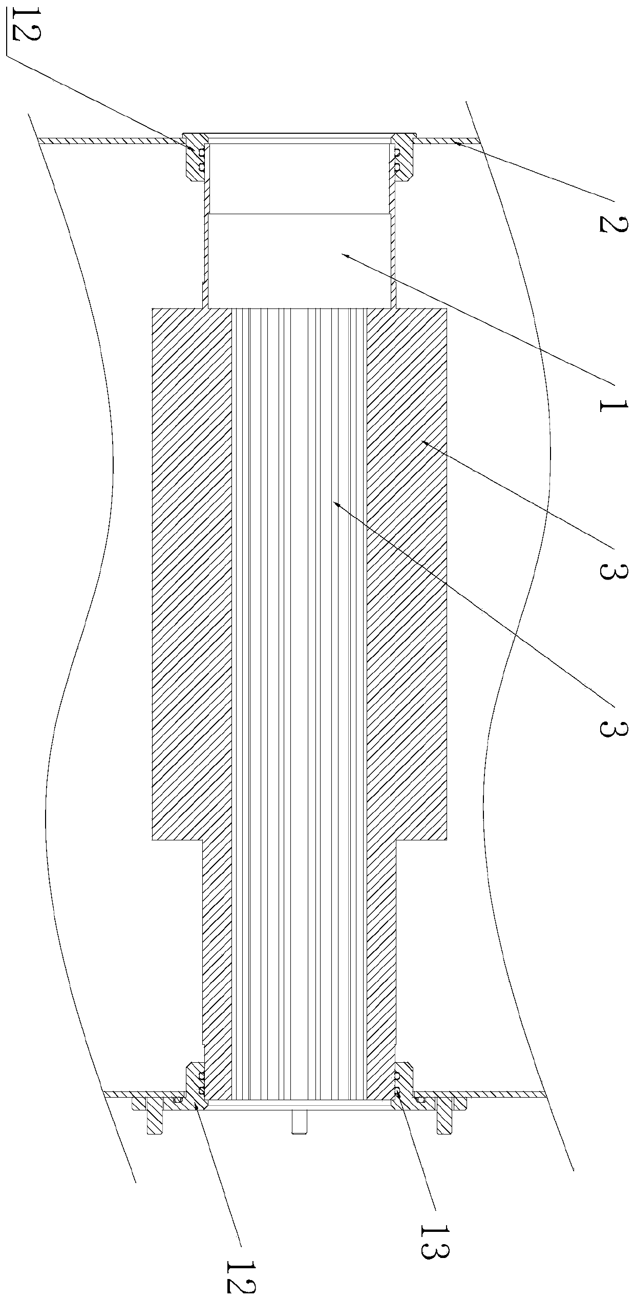 Radiator applied to gas-insulated switchgear