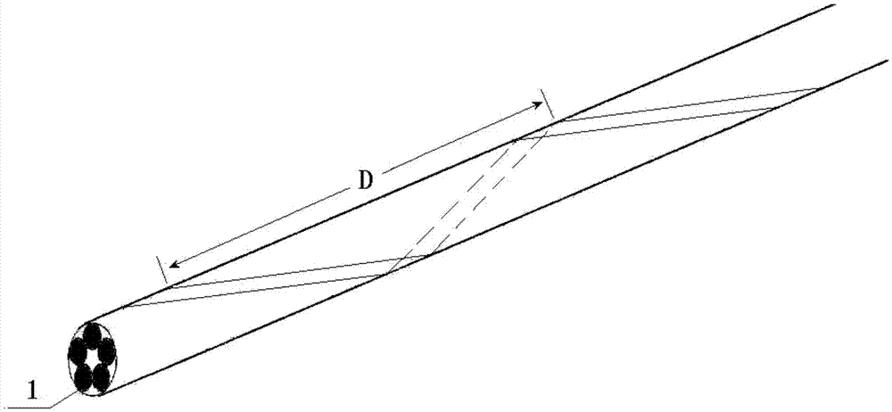 Seven-strand steel cord for engineering tire