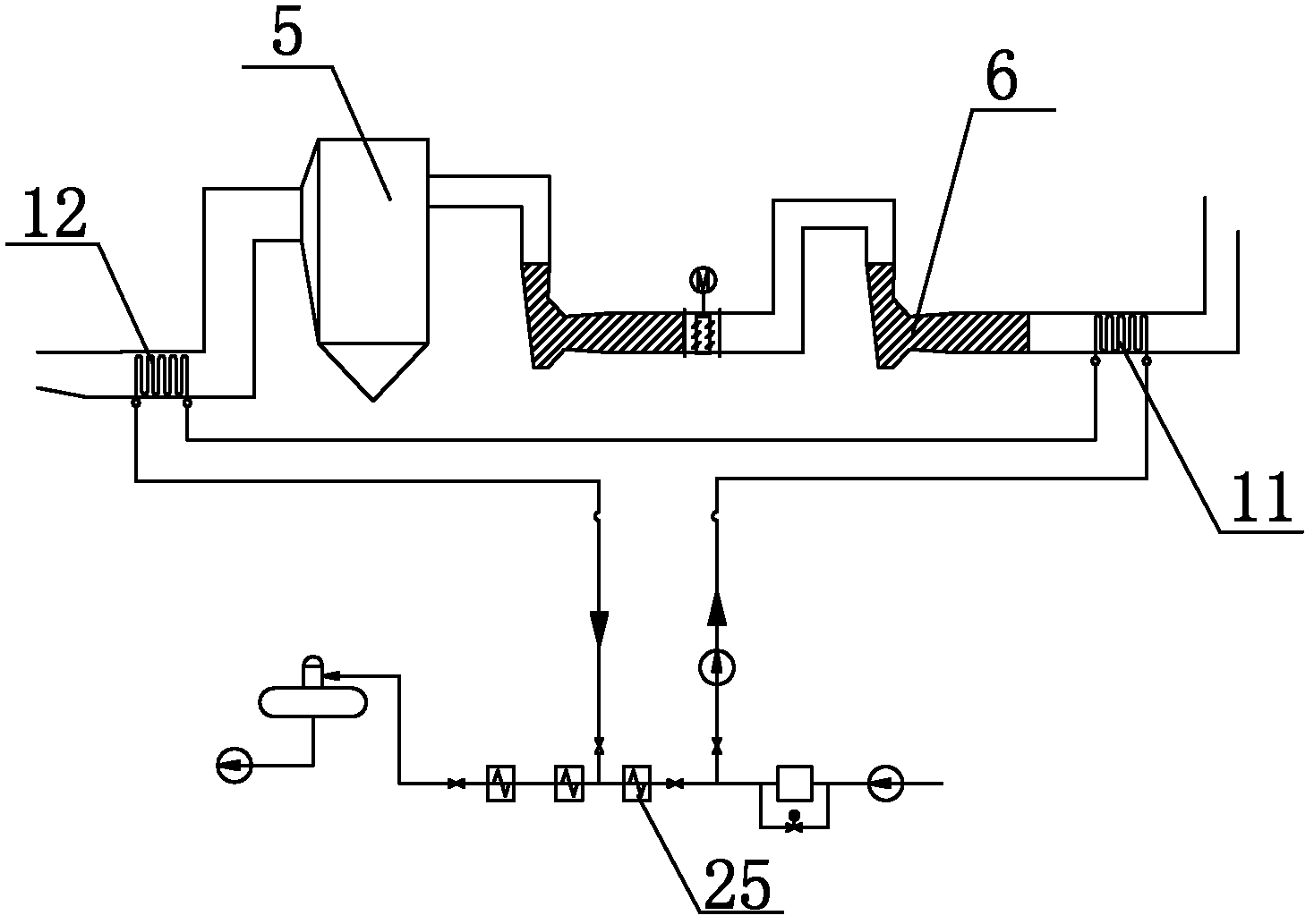 Multilevel condensation water heating system