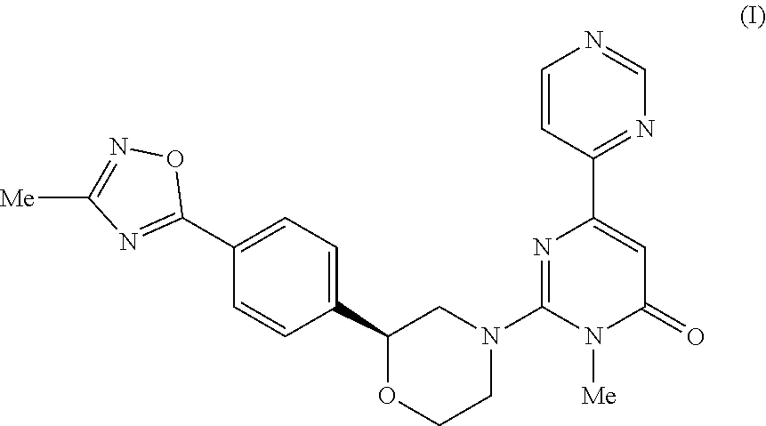 3-methyl-2- ( (2S) -2- (4- (3-methyl-L, 2, 4-oxadiazol-5-YL) phenyl) morpholino) -6- (pyrim-idin-4-yl) pyrimidin-4 (3H) -one as tau protein kinase inhibitor