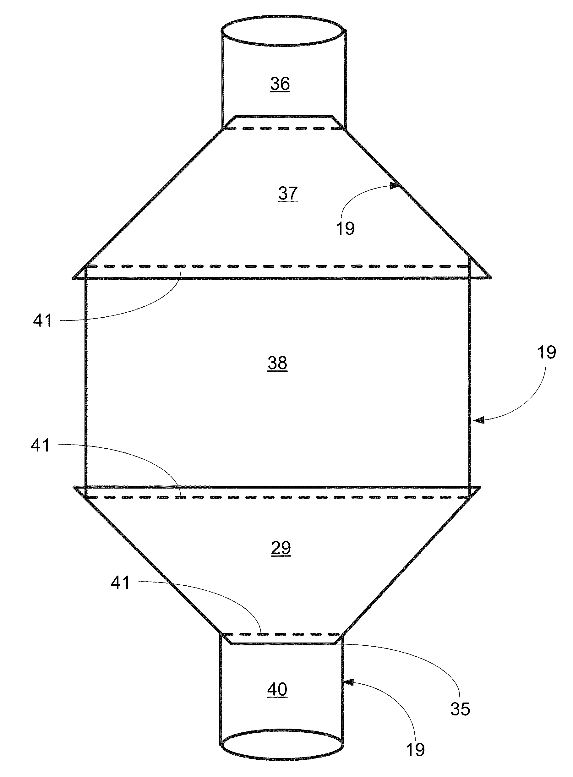 Method of production of fabric bags or containers using heat fused seams