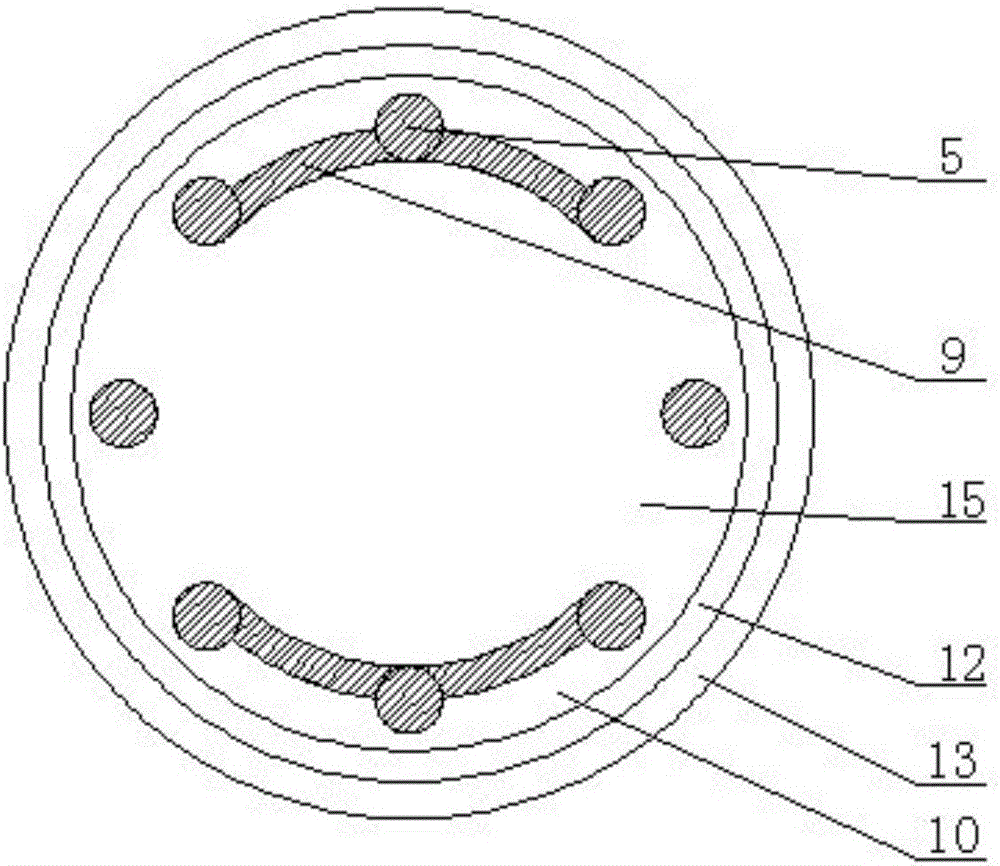 Organic matter rubbish disposer ejecting steel cage with silicon seals