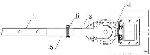 Safety protection mechanism on cantilever in laminated base plate centralized transferring machine