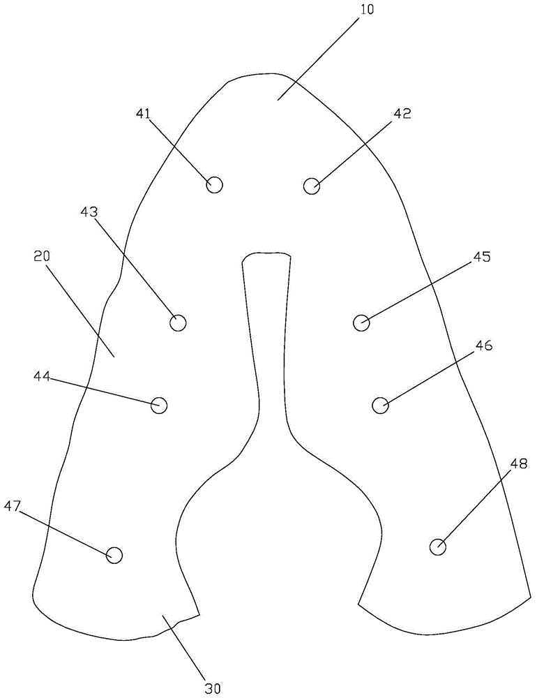 Method for manufacturing integral flat knitted shoe uppers