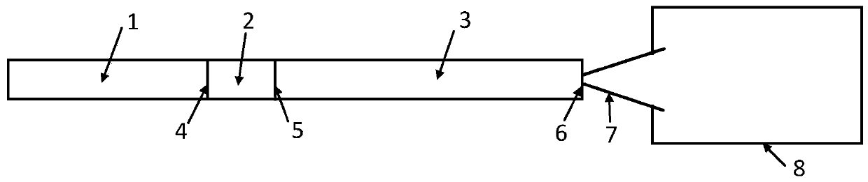 Shock tunnel with isolation device