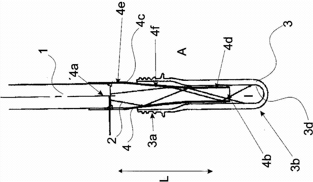 Device and method for sterilization of the internal walls of containers with a reflector device for e-beam