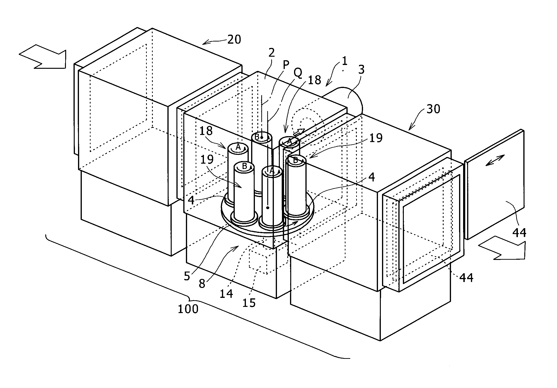 In-line plasma CVD apparatus