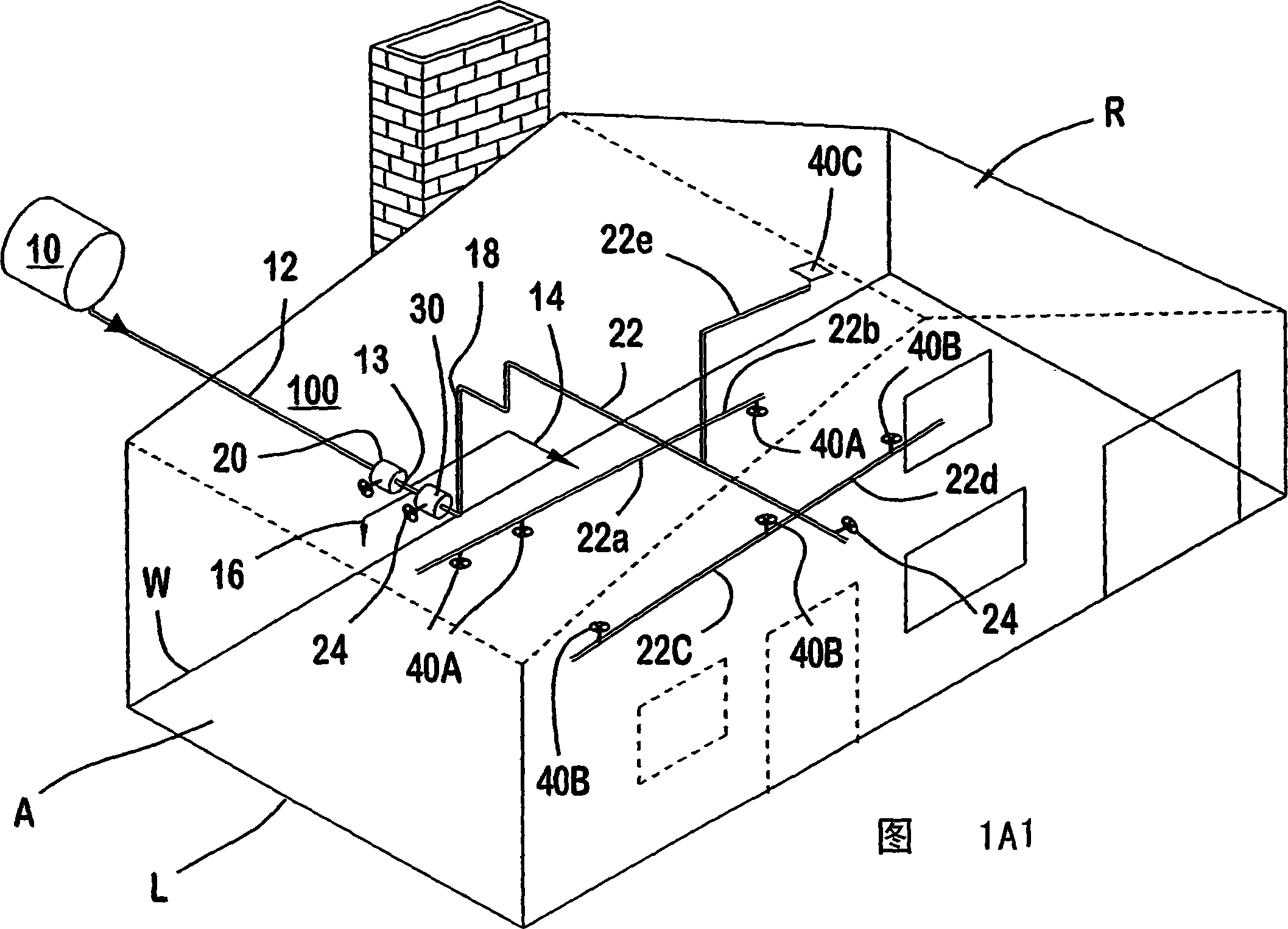 Residential dry sprinkler fire protection system