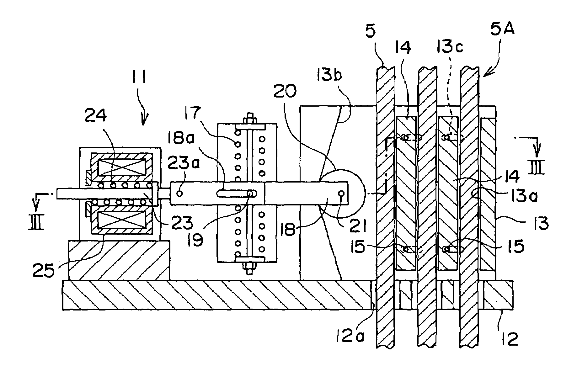 Emergency brake apparatus of elevator