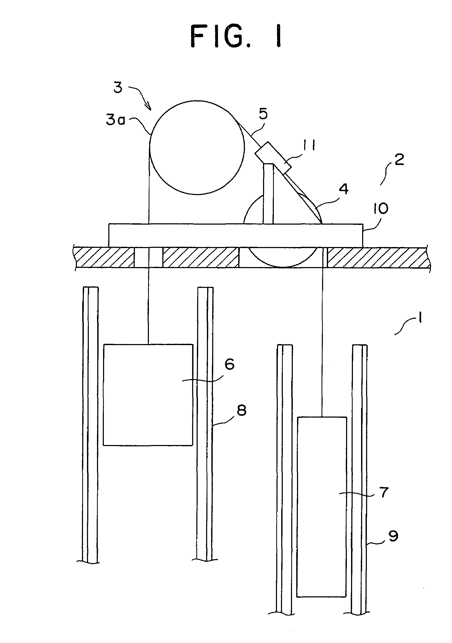 Emergency brake apparatus of elevator