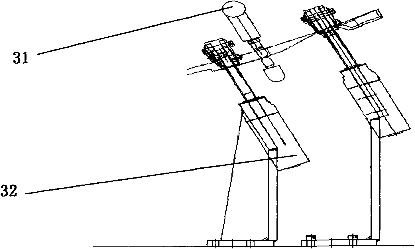 Air cylinder detachable type shield