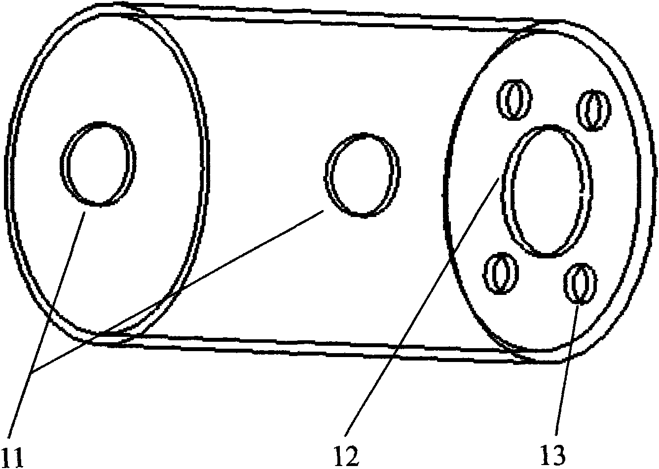 Air cylinder detachable type shield